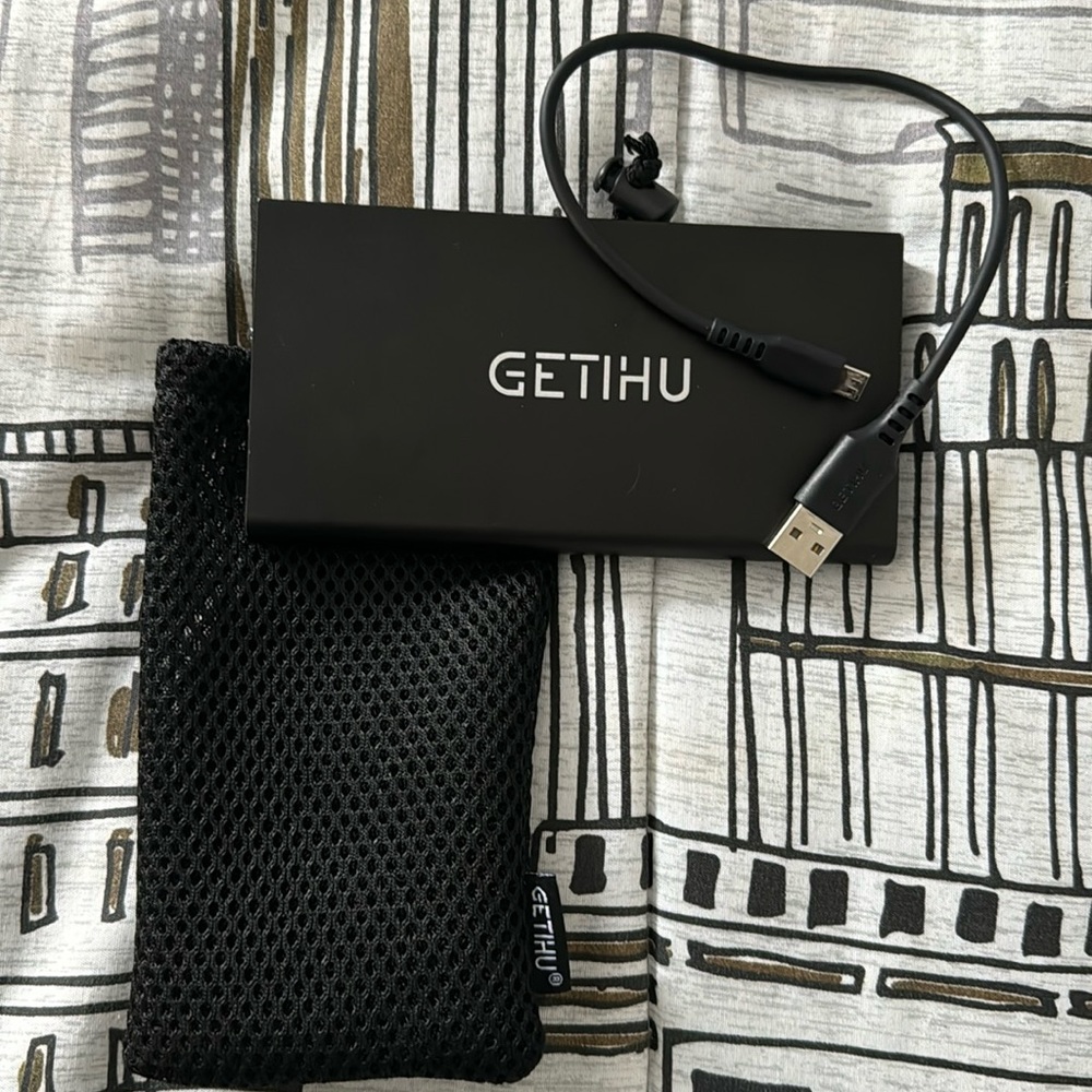 Portable charger with 2 usb connections